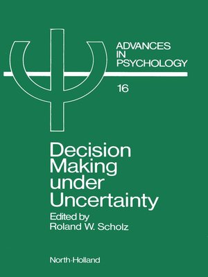 cover image of Decision Making under Uncertainty